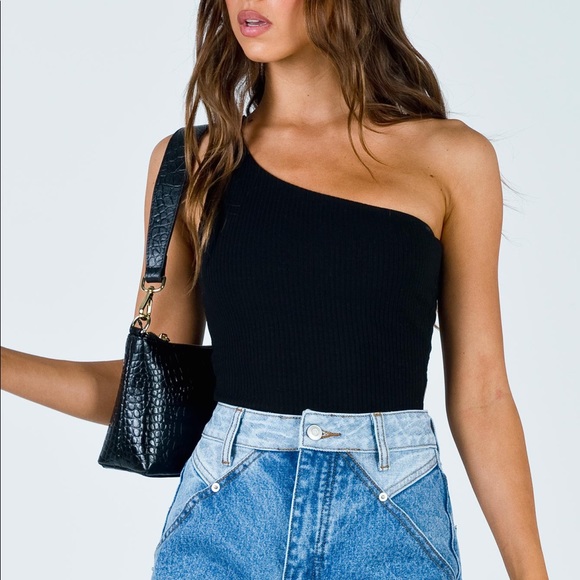 Princess Polly Rueful One shoulder bodysuit - Picture 3 of 3